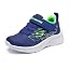 Navy Textile Lime Silver Trim