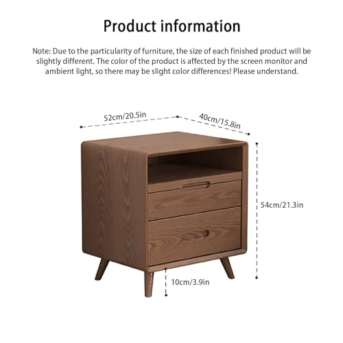 Table basse rétro pour chambre à coucher avec doubles tiroirs modernes - 3