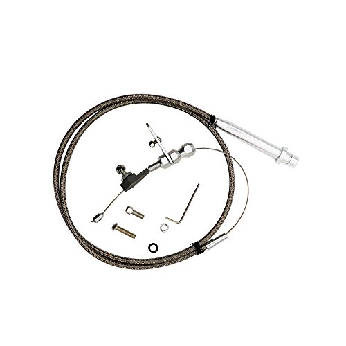 Sangmei Detentor de cabo de retrocesso de transmissão trançada de aço TH-350 compatível com Chevy Tr