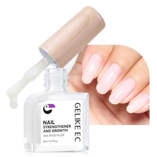 Nail Strengthener Protein for Damaged Nails: Gelike EC 8 in 1 Natural Nail Hardener Extra Strong and Growth
