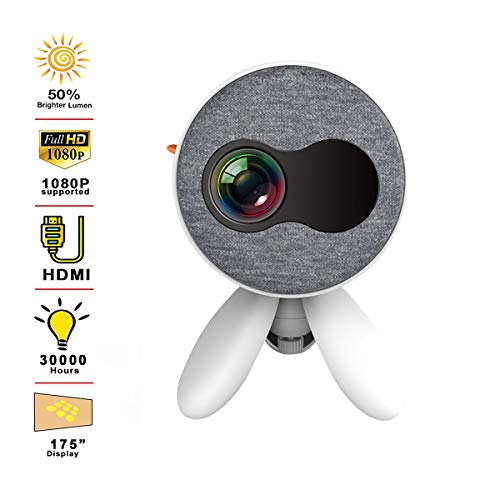 lejiada Mini Portable Movie Projector with 1080P Supported Video Display Portable Pocket Cute Projec - //coolthings.us