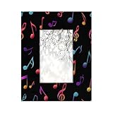 Mexpekil Marcos de notas musicales de 15 x 10 cm para colgar en la pared y mesa, regalo