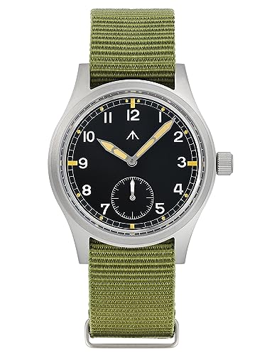 Image of TACTICAL FROG Militado D12 Military Mens Watch VD78 Quartz Sapphire Crystal C3 Super Luminous 36mm Dial Military-Style Dress Watches, 100M Waterproof