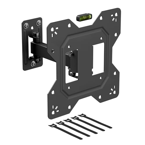 Soporte de Pared Plano para TV D Line, para televisores de 23 a 50 Pulgadas, inclinación y Giro con un Solo Brazo, VESA 100x100mm   200x200mm, soporta hasta 30 kg