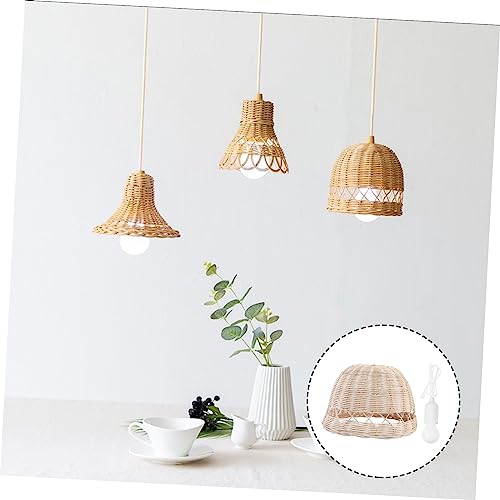 Lampe intérieur rotin fait main avec source lumineuse - 5