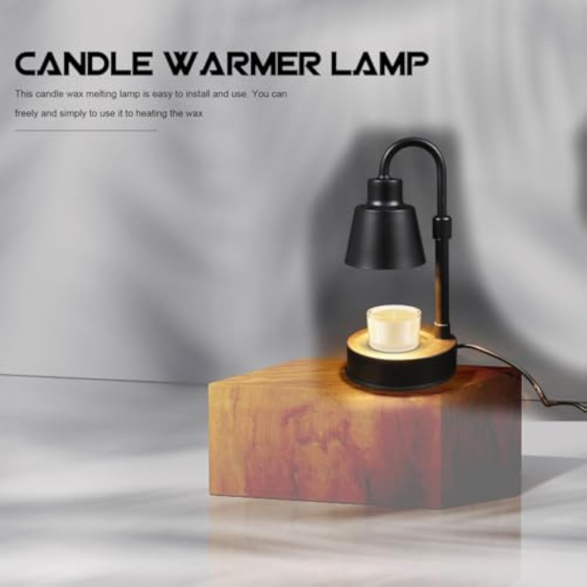 Adjustable Height Candle Warmer Lamp