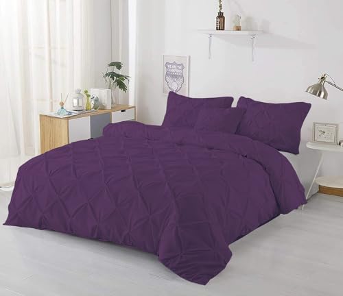 1 Piece Pinch Pleated Duvet Cover Full/Queen (90