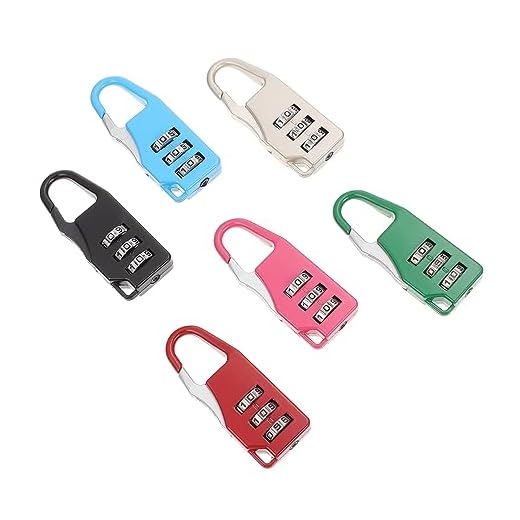 CHILDWEET 6 Unidades Cadeado De Senha Fechadura De Armário Bloqueio De Código Numérico Armário De Caixa De Ferramentas Mochila Digital Mini Fechaduras Ferro Caderno Viagem Fechadura Externa