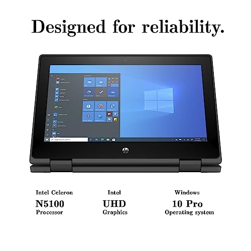 HP-2022-ProBook-x360-116-HD-Touchscreen-2-in-1-Laptop-Intel-Celeron-N5100-4GB-LPDDR4-RAM-64GB-eMMC-Storage-HD-Webcam-Windows-10-Pro-Black-32GB-Snow-Bell-USB-Card