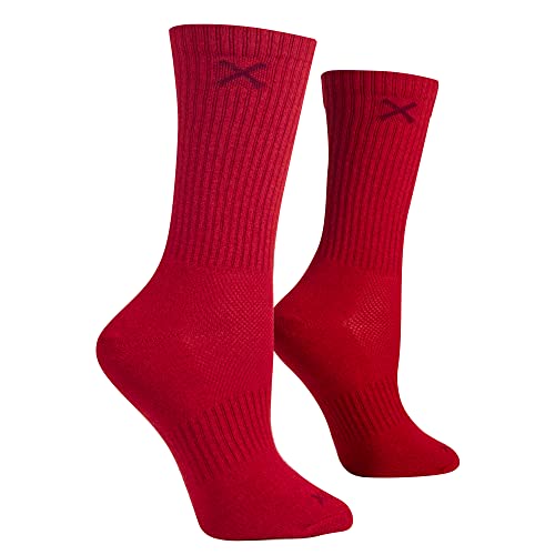 Odd Sox - Basix Heather Athletic Crew Socks - Knit Cotton Cushioned Breathable Arch Support - Unisex Sizing3