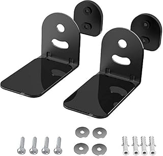 SOKUSIN Universal Soundbar Wall Mount - Adjustable Metal Ceiling Holder, Bracket Compatible with Bose, JBL, Sonos, Samsung, Lg, Sony, Yamaha, Majority and SAKOBS(Black)