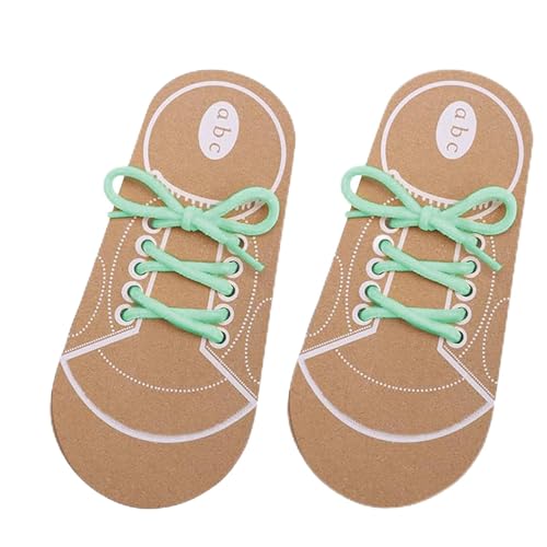 Dongnesi 2Pcs Shoe Lace Practice for Kids,Tie Shoe Laces Practice for Kids,Learn To Tie Shoe Laces Educational Tools
