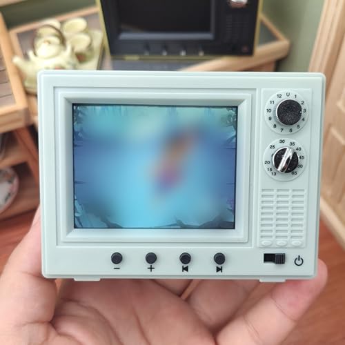 Mini TV USB 1:12 dotée d'un écran LCD et d'une antenne réglable à 180°