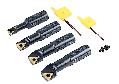 Barres d'alésage indexables 1,9 cm avec inserts carbure tungstène et vis Accusize EJ99-2180 - 5