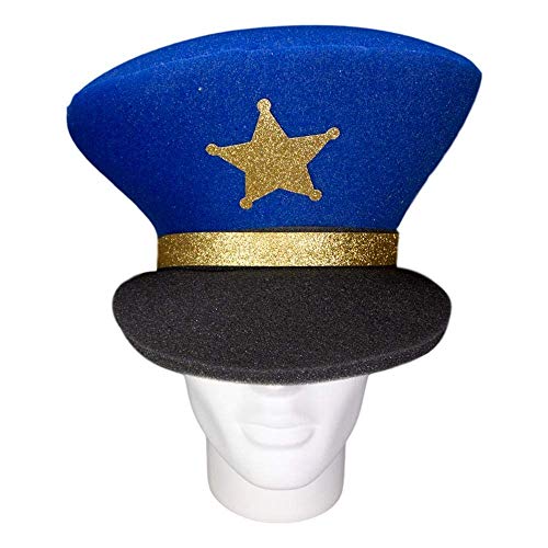 FOAM PARTY HATS: Police Hat - Police Graduation Party Hat - Personalized Handmade Gift - Cosplay Police Hat - Photo Booth Props