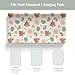 Boho Beach Summer Changing Pad Covers for Baby Girls Boys Retro Seaside Holiday Fitted Change Table Pad Covers Mats Sun Seashells Castle Soft Diaper Changing Pad Sheets for 32''×16'' Contoured Pad