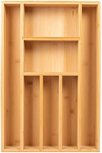 Cutlery tray Bambox B3147 - Drawer organizer kitchen waterproof - Cutlery tray for drawers - 31 x 47 x 6,5 cm