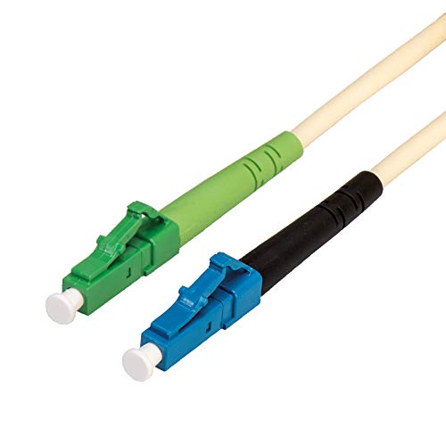 VALUE Câble à fibre optique 9/125µm, connecteur LC UPC/LC APC mâle, simplex, ivoire, 5 m