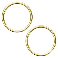 2pc,inner dia.:8mm goldtone
