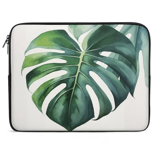 Funda para laptop de 12 pulgadas Watercolor Monstera Leaf miniatura 7