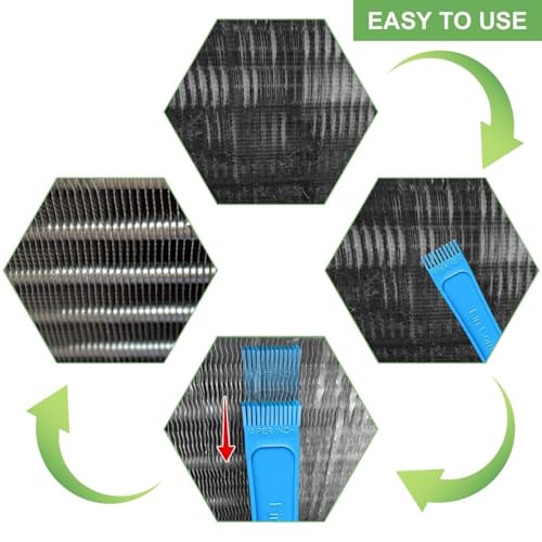 Image of Fin Comb Set for Air Conditioner, Coil Fin Straightener for Evaporator and Condenser, FCR6 Ring, 5 Piece