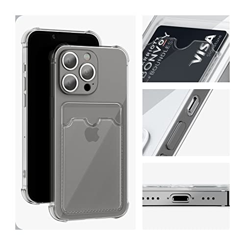 Image of AKABEILA Case for iPhone 12 Mini Clear Cute Phone Case Soft TPU Wallet Case Slim Bag Cover Shockproof with Card Slot Holder