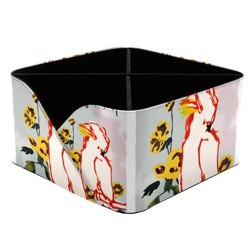 Porte-stylos perroquet rectangulaire à double compartiment pour bureau