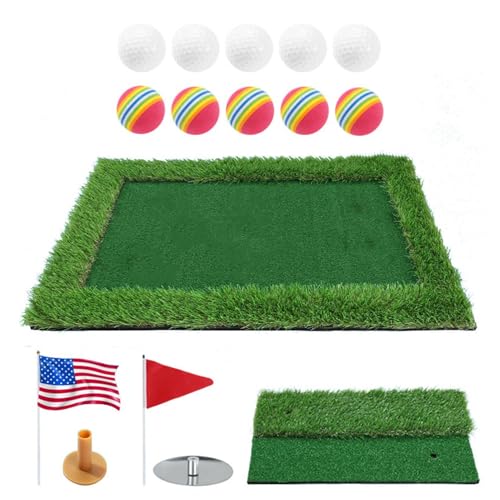 Jeu de golf pour piscine et tapis de putting flottant en synthétique