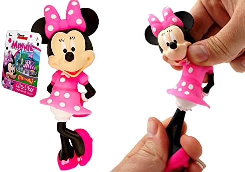 JA-RU Disney Stretchy Toys Mickey & Minnie Figures Squish & Pull Toys (1 Minnie Figure) Clubhouse Disney Anxiety Calming Fidget Toy, Stress Toys, Birthday Gifts for Kids, Boys & Girls. B-6900-1
