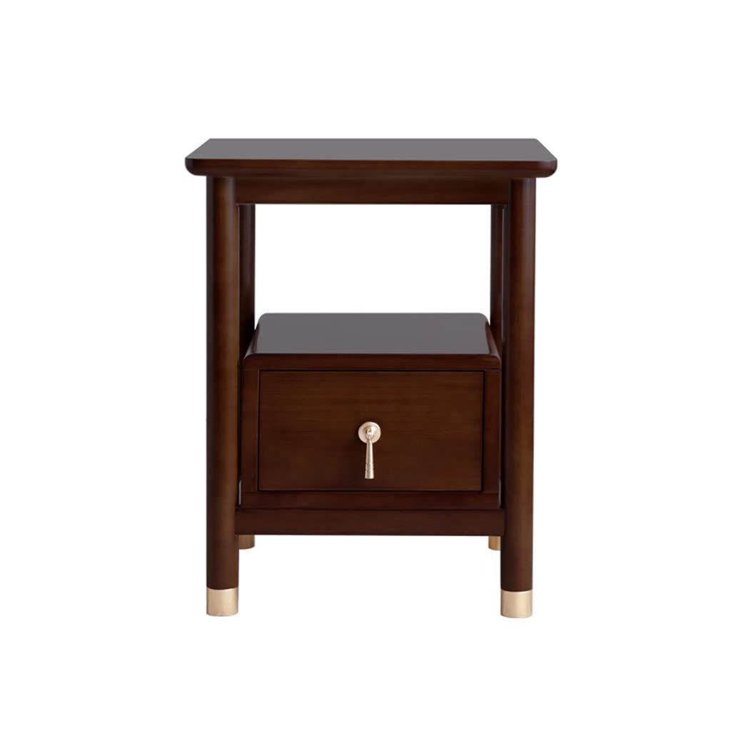 BHGFYXBS Bedside Cabinets Bedside Cabinet New Chinese Style Wood Storage Cabinet Living Room Bedroom Bedside Cabinet Multifunctional Storage Cabinet Storage Drawer Rack Bed Side T,size_name-S3-40cm