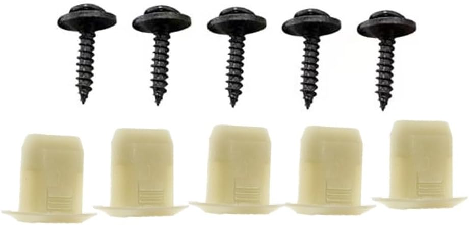 Rear Door Scuff Screw Cap Retainer Nuts Kit (5 Sets, 10 pcs) for Ford Transit MK8, Custom 2012–2023 – Direct Replacement Interior Panel Fasteners,