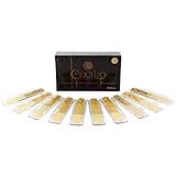Cecilio Clarinet Reeds, 10-pack with Individual Plastic Case, Strength 3.0