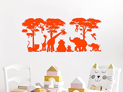 Safari Wall Decal Vinyl Stickers Decals Home Decor Animal Wall Vinyl Decal African Safari Kids Children Nursery Decor Jungle Bedroom Ns977 #TOP2