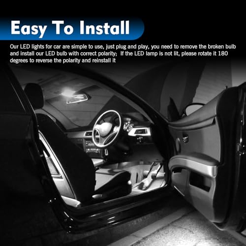 Kit de luces LED interiores para auto 42 piezas miniatura 6