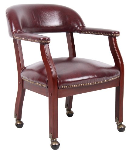 Boss Captain’s Chair In Burgundy...