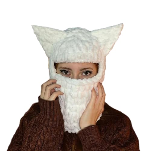 Chapeaux d'oreille tricotés et accessoires photo faits à la main pour déguisement d'Halloween
