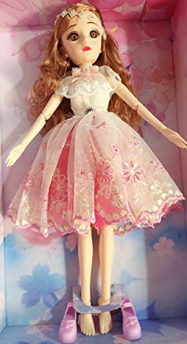Image of DSR BJD Dolls 50CM Smart Dol Ball Jointed Doll with Music Gift for Girls Best Gift All Festival (50CM) (Light -Red)