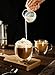Sweese 412.101 Glass Espresso Cups, 5 oz Double Wall Insulated Glass Cups Set with Handle - Clear Double Shot Glass Coffee Cups for Espresso, Cappuccino, Coffee Machine,Coffee Maker and Coffer Lover