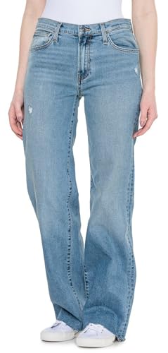 HUDSON Jeans Rosalie High-Rise Ankle Jeans - Wide Leg, Daylight, 27