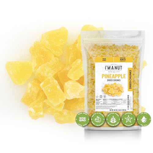 Premium Dried Pineapple Chunks 32oz Non-GMO
