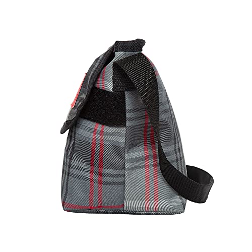 Plaid Mini Ny Messenger Bag (Grey) #TOP5
