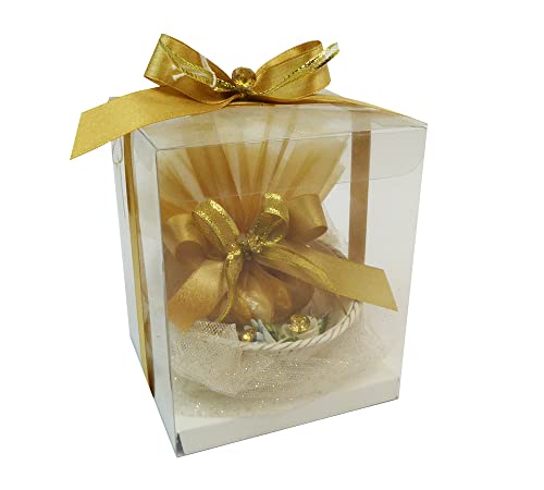 Bomboneras boda boda oro bolsa caja cesta florellini cerámica