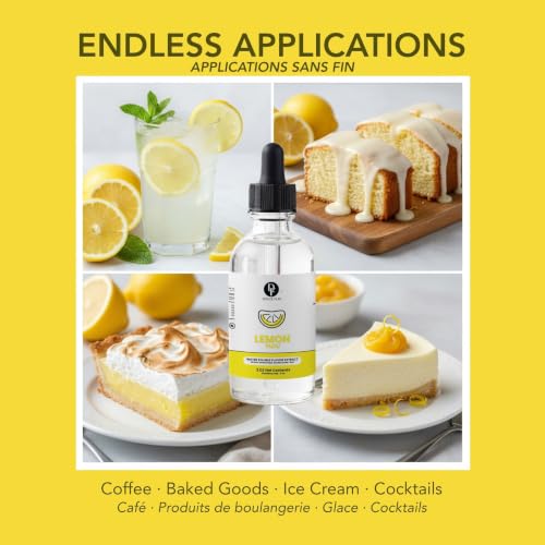 Image of Dolce Flav Lemon Extract, Natural Flavors, for Drinks, 2oz