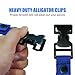KUNN Glove Clips for Work,Safety Glove Holder Strap and Snap Attached on Tool Belt,Blue/3-Pack