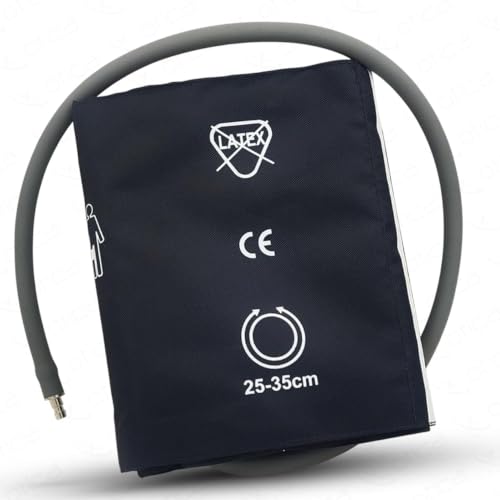 Image of OTICA Patient Monitor Reusable NIBP Arm Cuff - Size (Adult 25-35 Cm) | Reusable NIBP Cuff Bp Monitor Cuff for Multipara Patient Monitor (Not For Home BP Monitor)