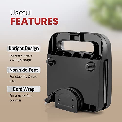 image for Elite Gourmet ESM2207SS# Stainless Steel Sandwich Panini Maker Grilled