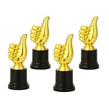 【イベント表彰がドーンと盛り上がる】ドーンと盛り上がる“いいね！”トロフィーで運動会・ビンゴ大会・社内表彰まで様々なイベントで笑顔と歓声を一気に引き出し、写真映えも抜群。 【持ち運び楽々】幅5×高さ13 cm・わずか25 gだから子どもでも片手でラクラク！受け取った後もかさばらず、持ち帰りやデスク置きに最適。 【丈夫なプラスチック】光沢ゴールド仕上げのABS樹脂製で割れにくく安心。イベントで繰り返し使えてコスパ◎、記念に長く飾れる。 【選べる4個、8個セット】4個セットは1～3位＋予備に、8個セ...