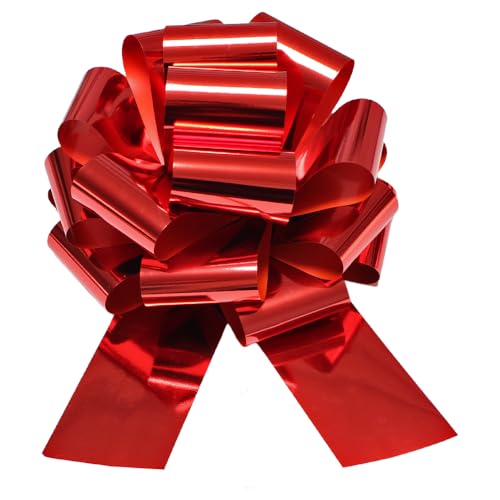 Image of 14 Inch Big red Bow,1Pcs Big Bow for Present,Big Gift Bow for appliances,Bikes,Table Decorations and Party Events (Red)