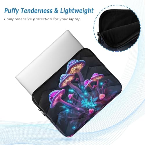 Funda para portátil de 13-14 pulgadas con diseño hongo púrpura miniatura 5