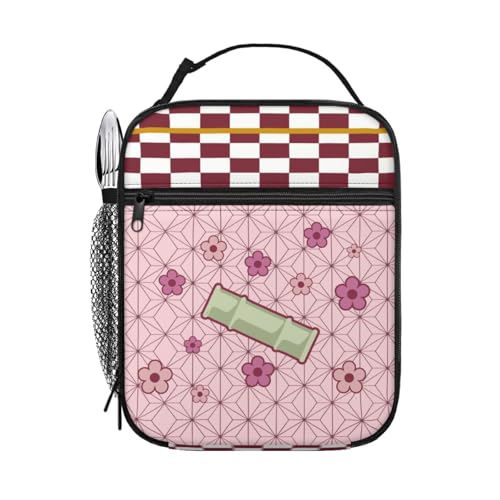 Mdz Reusable Insulated Anime Lunch Bag for All Seasons